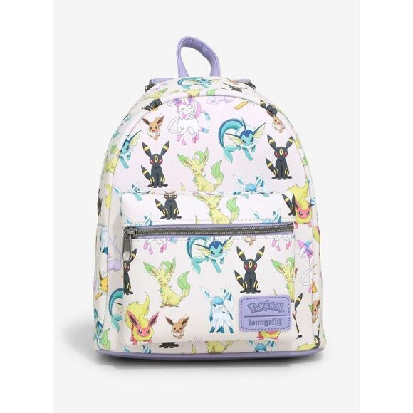 LOUNGEFLY POKEMON eevee evolutions EEVEELUTIONS water color MINI BACKPACK - Picture 1 of 3